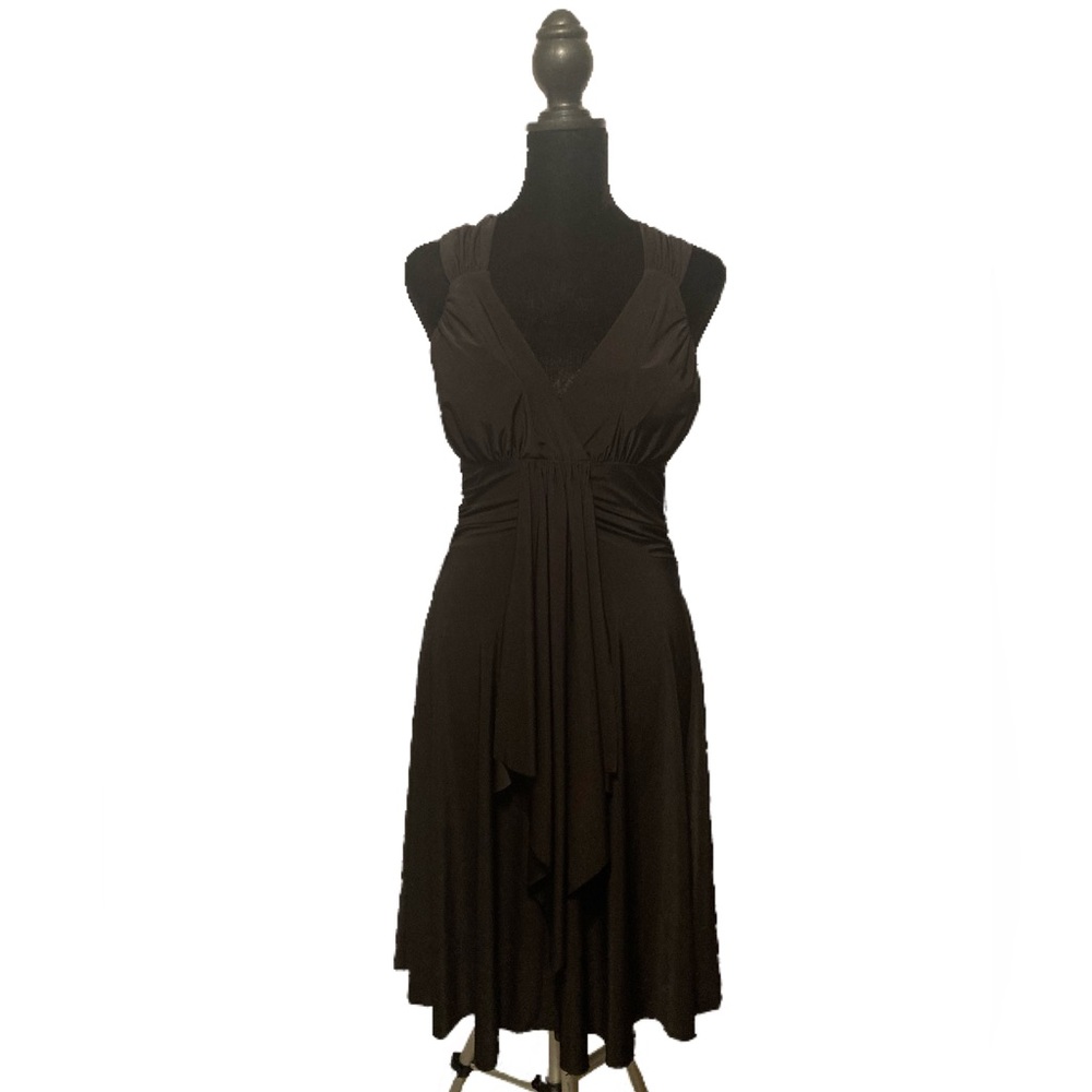 Tu Tu Fashion Midi Black Dress - Size L (12-14)